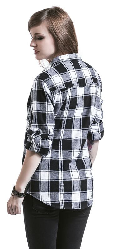 Rock Revival "Amy Flannel Checkshirt" Flanel Shirt Black-white By Brandit