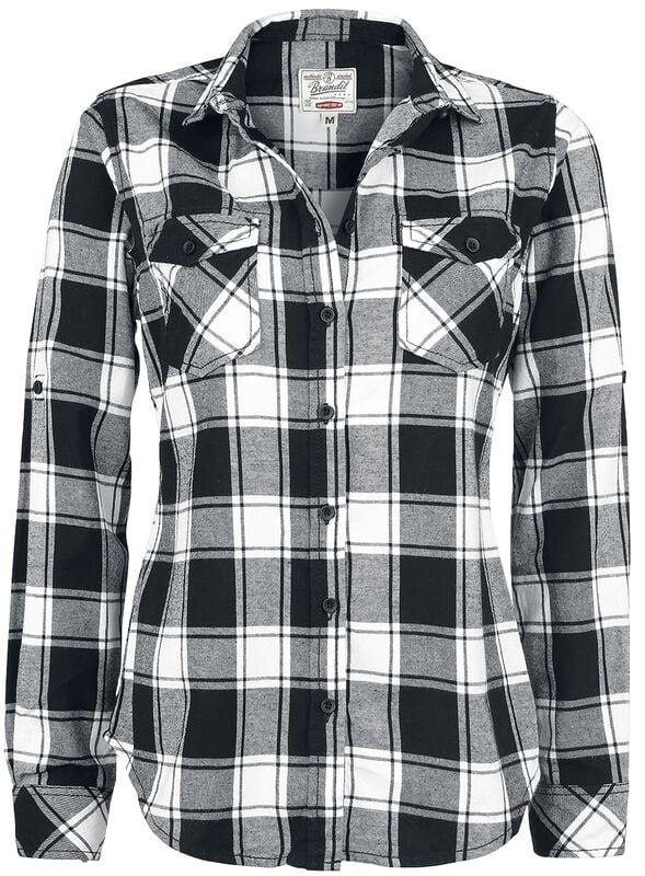 Rock Revival "Amy Flannel Checkshirt" Flanel Shirt Black-white By Brandit