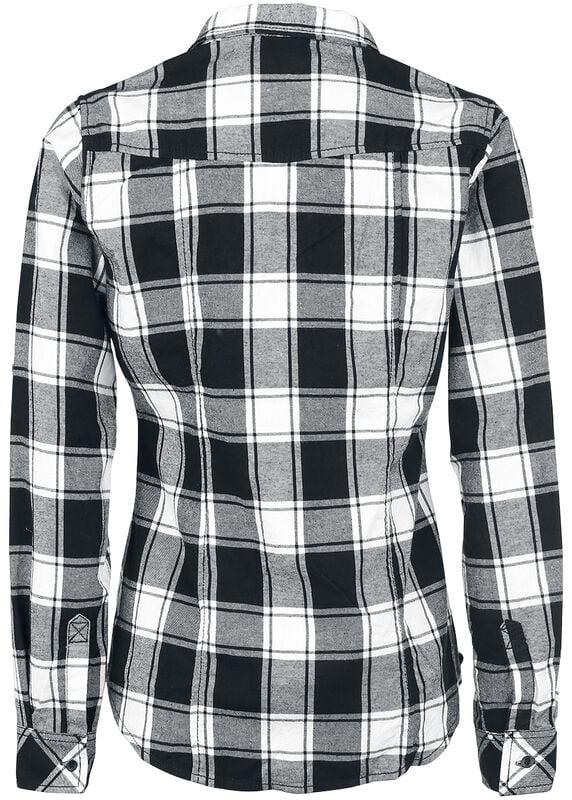 Rock Revival "Amy Flannel Checkshirt" Flanel Shirt Black-white By Brandit