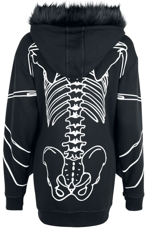 Rock Revival "Anatomy Bat Hoodie Jacket" Hoodie Jacket Black By Vixxsin