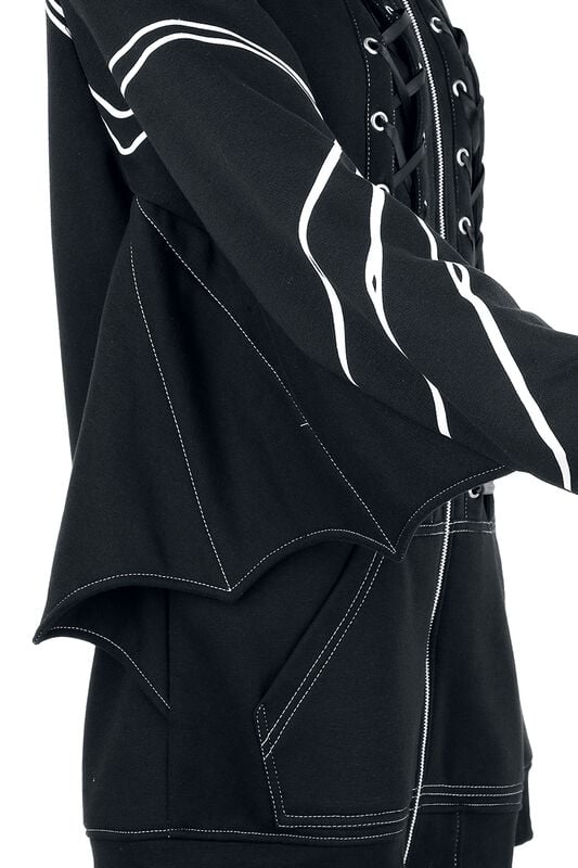 Rock Revival "Anatomy Bat Hoodie Jacket" Hoodie Jacket Black By Vixxsin