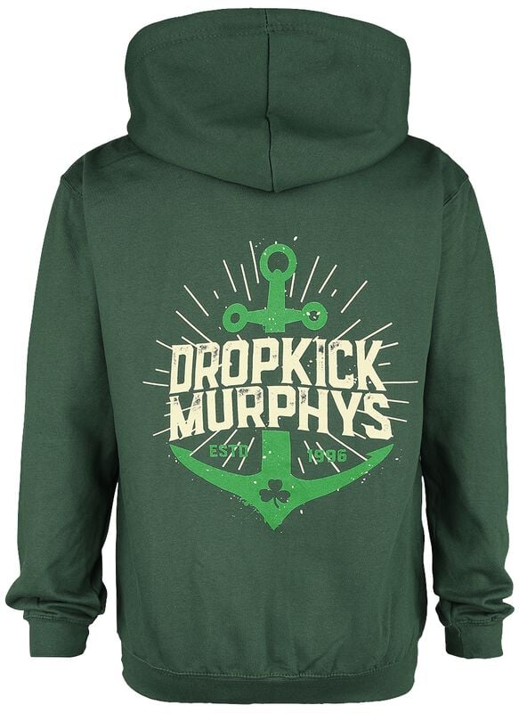 Rock Revival "Anchor Admat Green" Hoodie Jacket Dark Green By Dropkick Murphys
