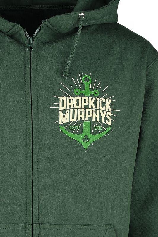 Rock Revival "Anchor Admat Green" Hoodie Jacket Dark Green By Dropkick Murphys