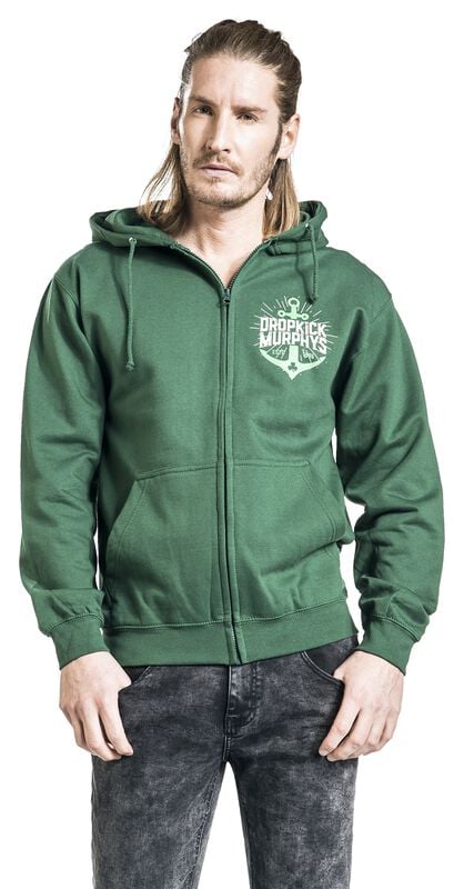 Rock Revival "Anchor Admat Green" Hoodie Jacket Dark Green By Dropkick Murphys