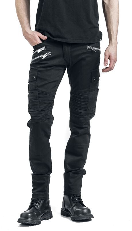 Rock Revival "Anders Trousers" Cloth Trousers Black By Chemical Black