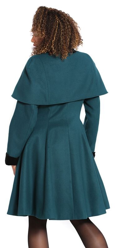 Rock Revival "Anouk Coat" Coat Green-black By Hell Bunny