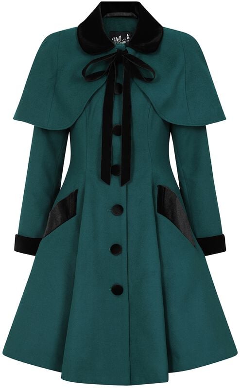 Rock Revival "Anouk Coat" Coat Green-black By Hell Bunny