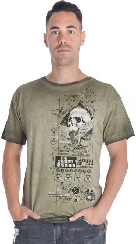 rock revival "Apocalypse - Men's T-shirt" T-Shirt green by Alchemy England