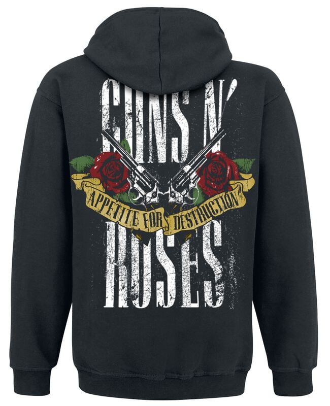 Rock Revival "Appetite For Destruction - Banner" Hoodie Black By Guns N' Roses