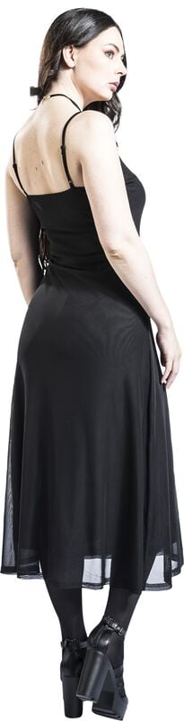 Rock Revival "Araxiel Mesh Dress" Maxi Dress Black By Banned Alternative