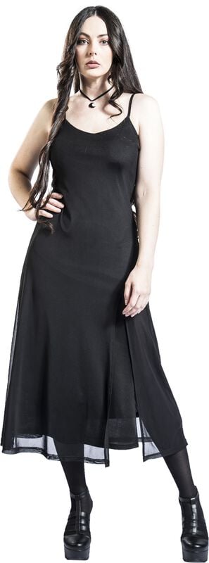 rock revival "Araxiel Mesh Dress" Maxi Dress black by Banned Alternative