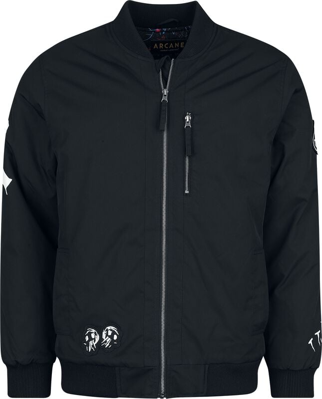 rock revival "Arcane - Jinx" Bomber Jacket black by League Of Legends