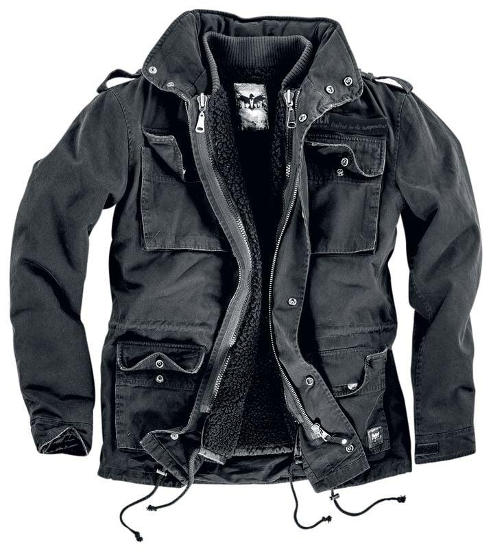 Rock Revival "Army Field Jacket" Winter Jacket Black By Black Premium By EMP