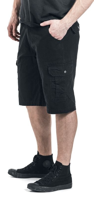 rock revival "Army Vintage Shorts" Shorts black by RED by EMP
