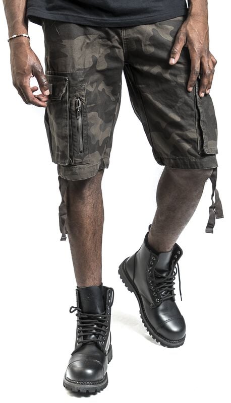 Rock Revival "Army Vintage Shorts" Shorts Dark Camo By Black Premium By EMP