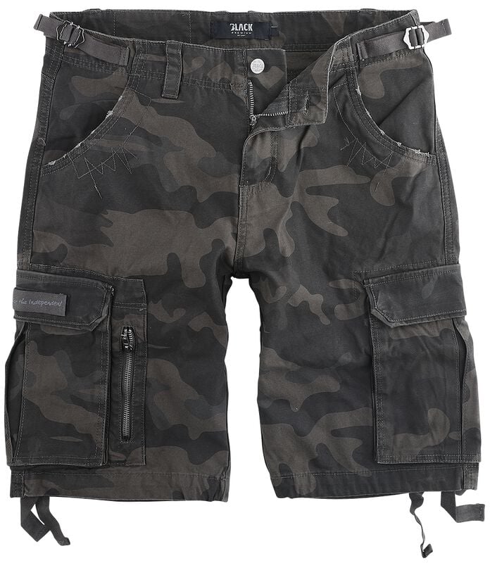 Rock Revival "Army Vintage Shorts" Shorts Dark Camo By Black Premium By EMP
