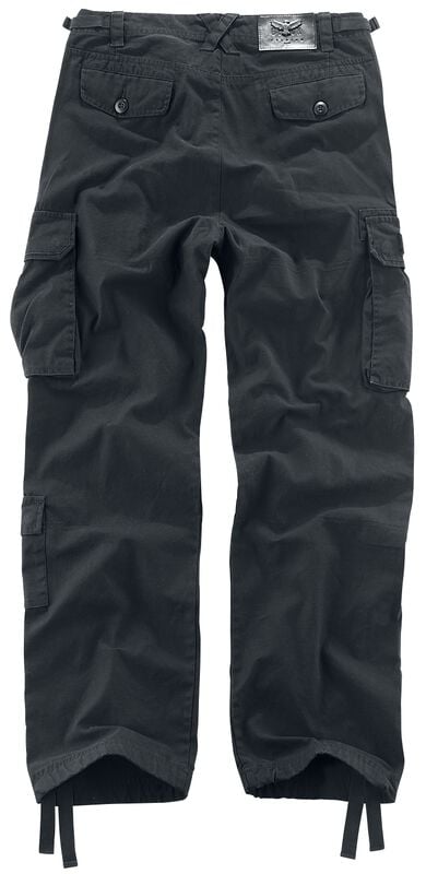 Rock Revival "Army Vintage Trousers" Cargo Trousers Black By Black Premium By EMP