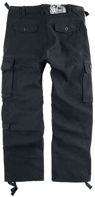 Rock Revival "Army Vintage Trousers" Cargo Trousers Black By Black Premium By EMP