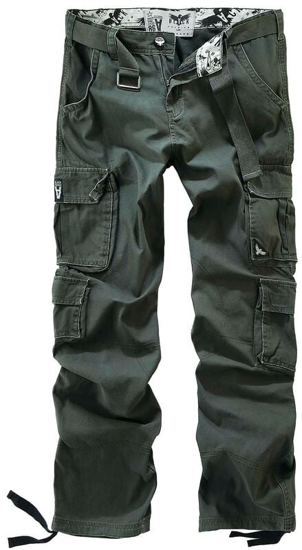 rock revival "Army Vintage Trousers" Cargo Trousers khaki by Black Premium by EMP