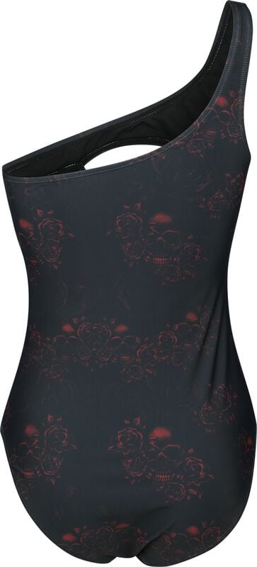 Rock Revival "Asymmetric Swimsuit" Swimsuit Black By Black Premium By EMP