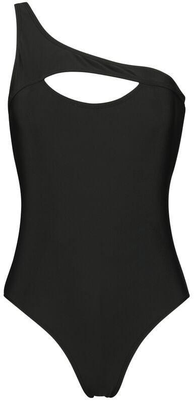 Rock Revival "Asymmetric Swimsuit" Swimsuit Black By Black Premium By EMP