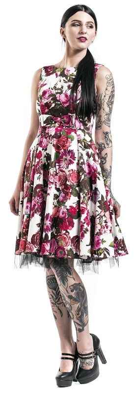 rock revival "Audrey 50's" Midi Dress multicolour by H&R London