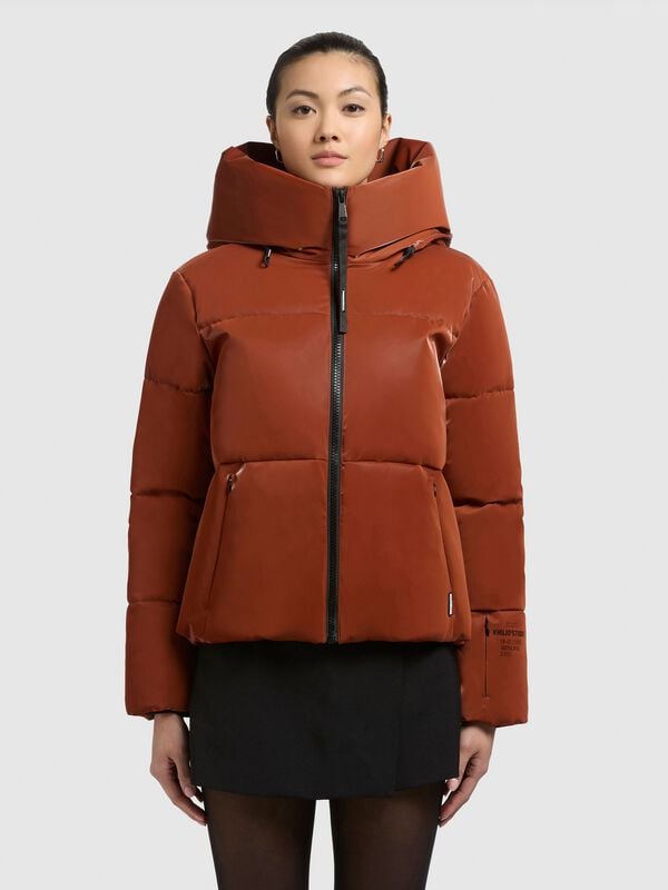 Rock Revival "AUDREY SHINY" Winter Jacket Brown By Khujo