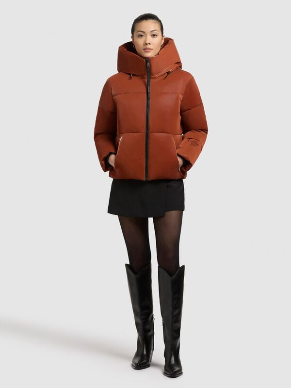 Rock Revival "AUDREY SHINY" Winter Jacket Brown By Khujo