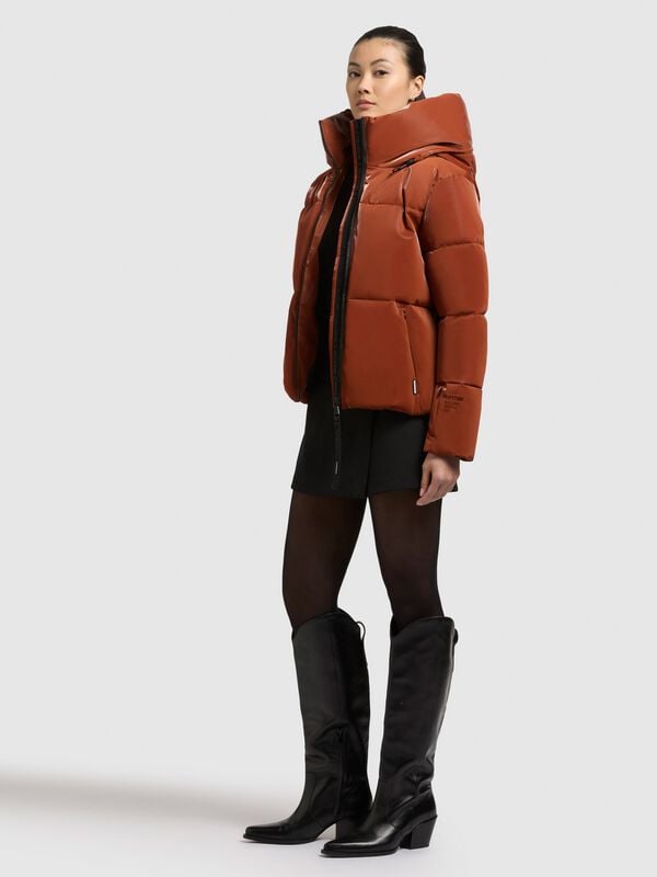 rock revival "AUDREY SHINY" Winter Jacket brown by Khujo