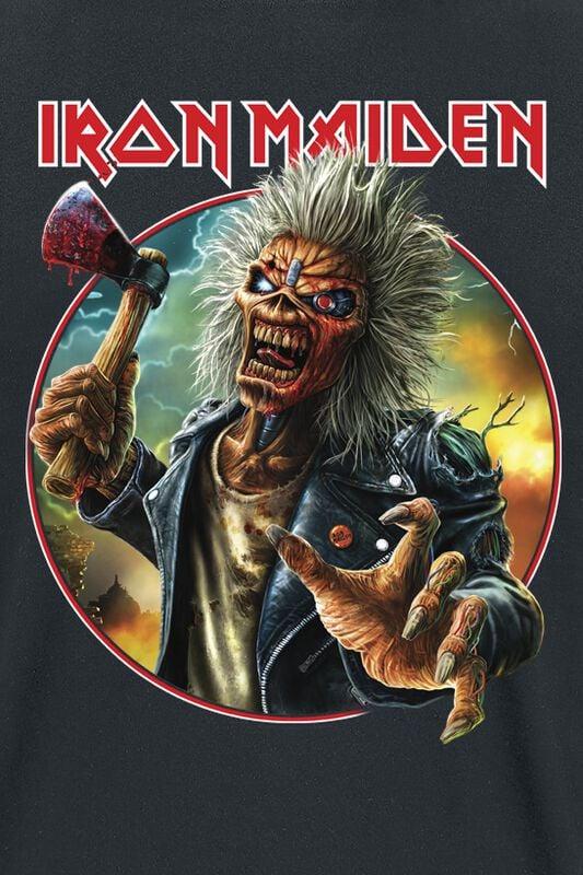 Rock Revival "Axe Eddie Circle" T-Shirt Black By Iron Maiden