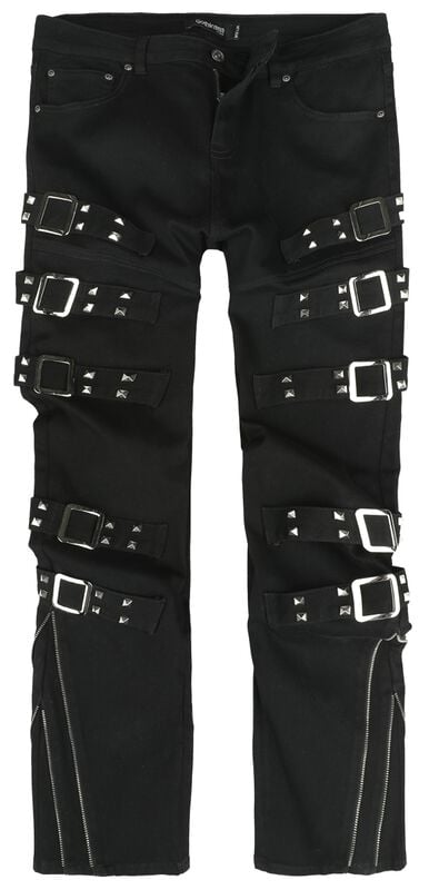 rock revival "Azaradel" Cloth Trousers black by Gothicana by EMP