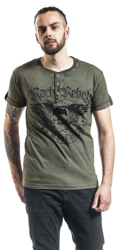 Rock Revival "Back For More" T-Shirt Olive By Rock Rebel By EMP