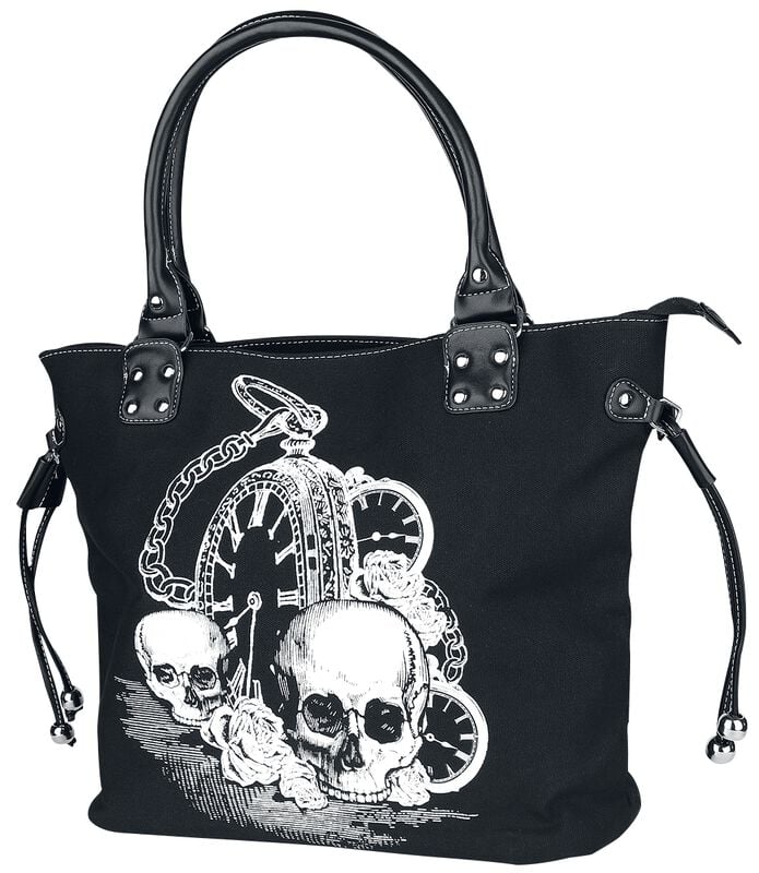 rock revival "Back In Black" Handbag black by Banned Alternative