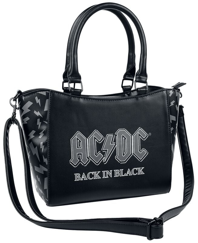 rock revival "Back in Black" Handbag black-grey by AC/DC