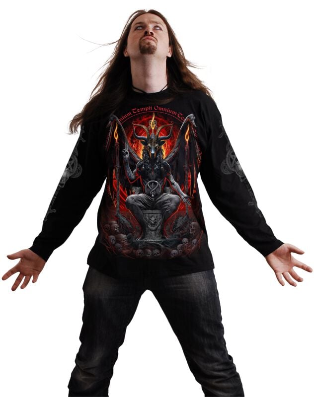 Rock Revival "Baphomet" Long-sleeve Shirt Black By Spiral