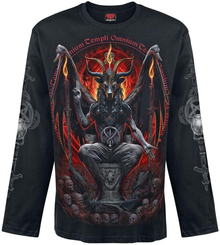 rock revival "Baphomet" Long-sleeve Shirt black by Spiral