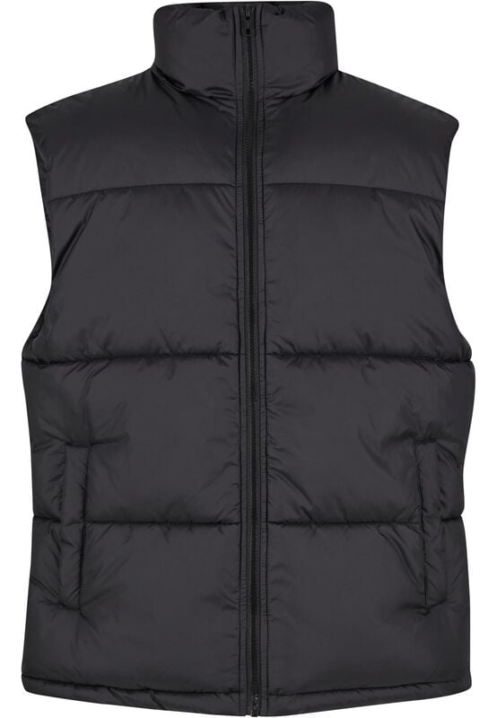 rock revival "Basic Puffer Waistcoat" Vest black by Urban Classics