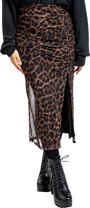 rock revival "Basic Skirt" Midi Skirt multicolour by RED by EMP