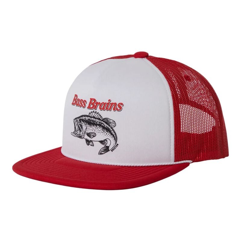 rock revival "Bass Brains Fishing Team Trucker Hat" Cap red by Brixton