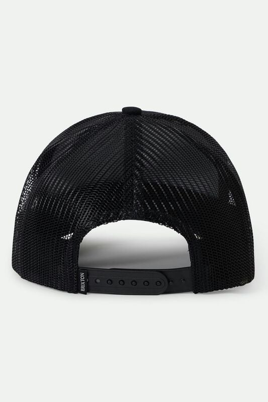 Rock Revival "Bass Brains Gone Fishin Trucker Hat" Cap Black By Brixton