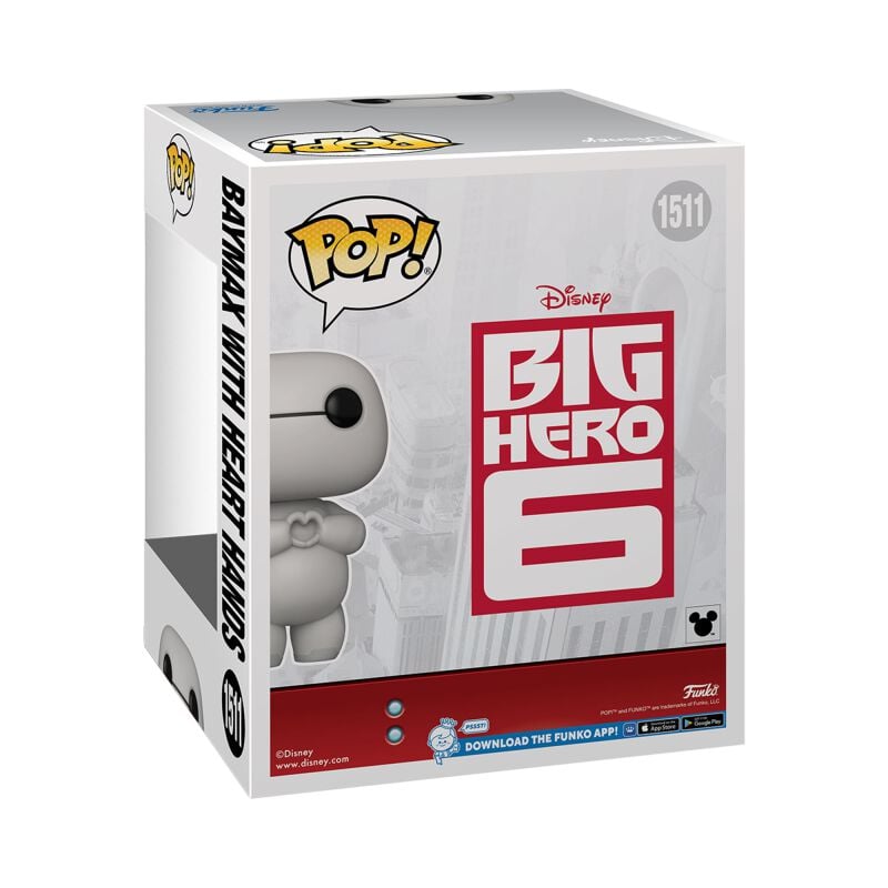 Rock Revival "Baymax Big Hero 6 - Baymax With Heart Hands (Super Pop ) Vinyl Figurine 1511" Funko Pop Multicolour