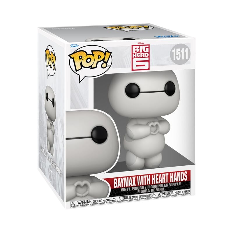 rock revival "Baymax Big Hero 6 - Baymax with Heart Hands (Super Pop ) Vinyl Figurine 1511" Funko Pop multicolour