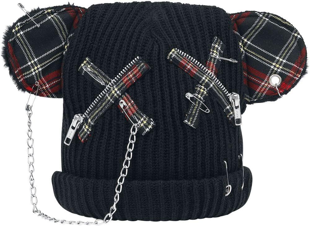 rock revival "Beara Hat" Beanie black-red by Cupcake Cult