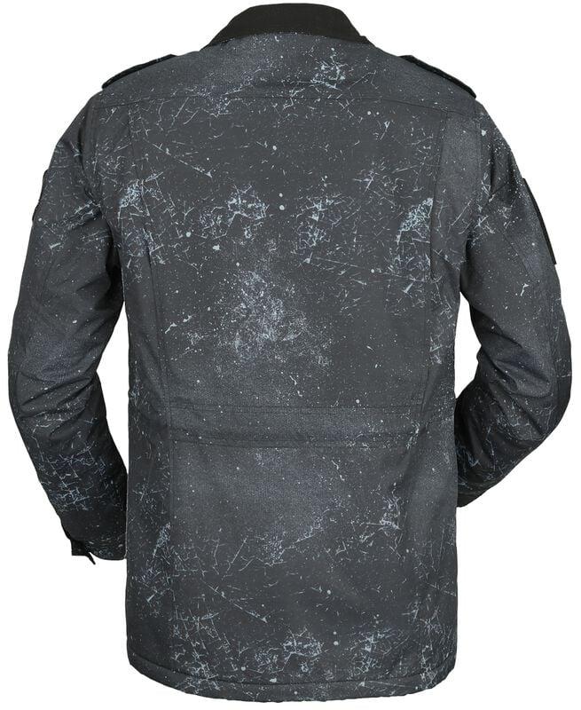 Rock Revival "Between-seasons Jacket With Various Patches" Mid-Season Jackets Grey By Rock Rebel By EMP