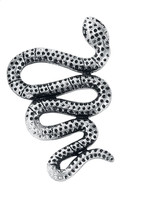 Rock Revival "Big Snake" Stud Earring Set Silver-coloured By Rock Rebel By EMP