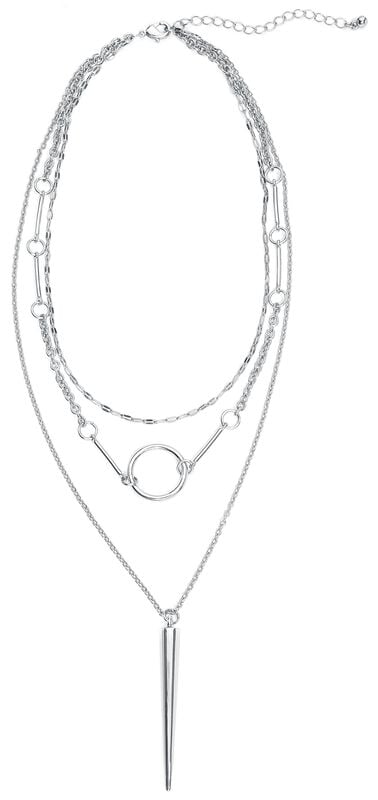 Rock Revival "Big Spike" Necklace Silver-coloured By Rock Rebel By EMP