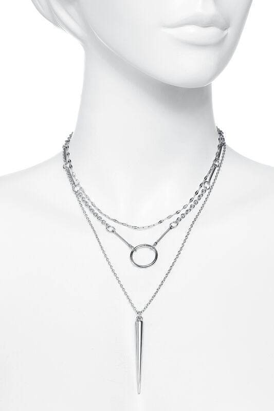 Rock Revival "Big Spike" Necklace Silver-coloured By Rock Rebel By EMP