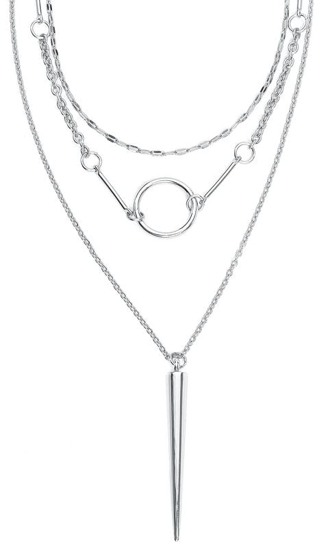 rock revival "Big Spike" Necklace silver-coloured by Rock Rebel by EMP rock revival "Big Spike" Necklace silver-coloured by Rock Rebel by EMP