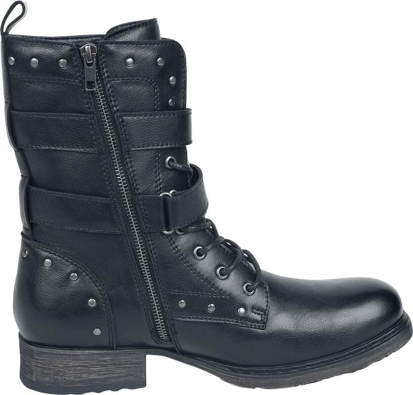 Rock Revival "Biker Boots" Boot Black By Rock Rebel By EMP