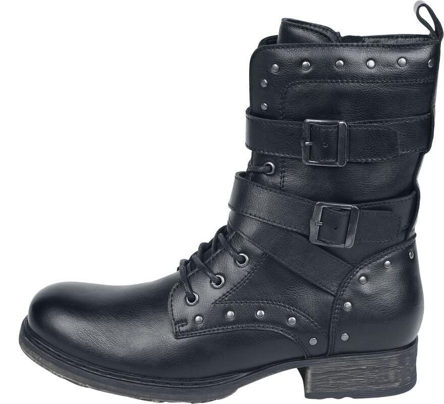 Rock Revival "Biker Boots" Boot Black By Rock Rebel By EMP